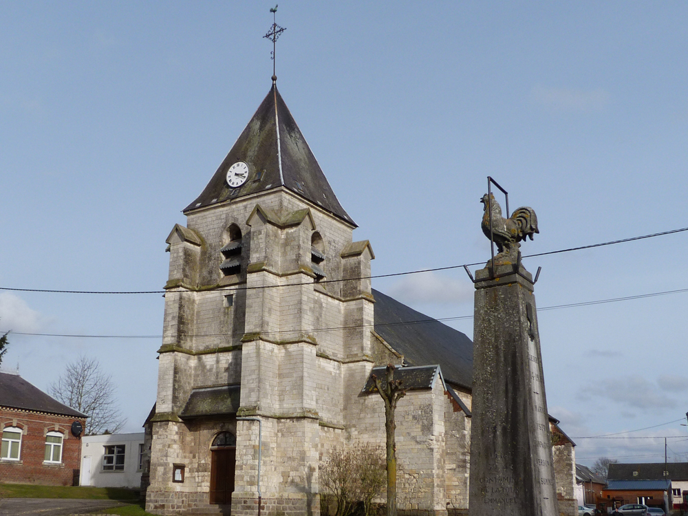 Warloy-Baillon-Place-du-fort-et-buste-A-Carnoy